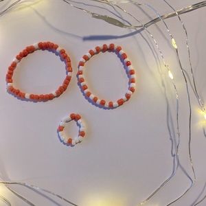 handmade bracelet and ring